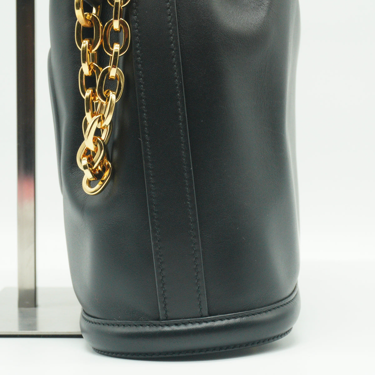 Dior Bucket Bag Small Calfskin Black GHW