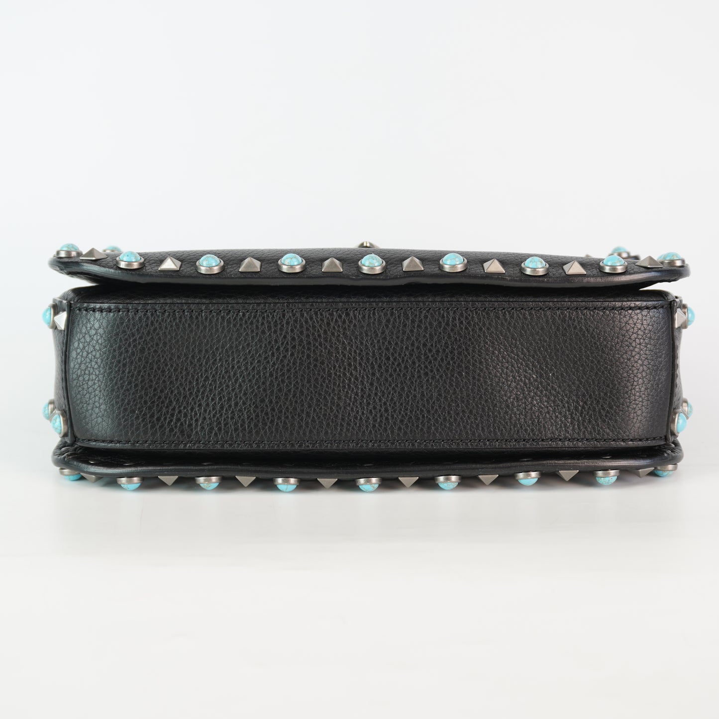 Valentino Rockstud Rolling Shoulder Bag SHW Medium