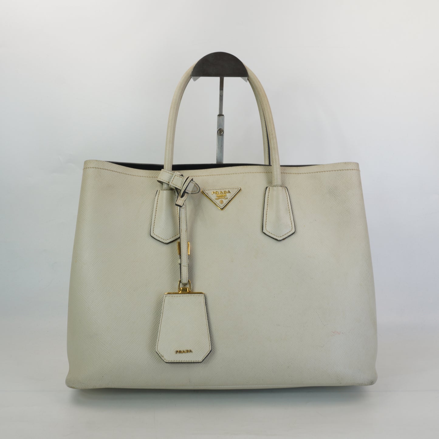 Prada Saffiano Leather Double Bag GHW