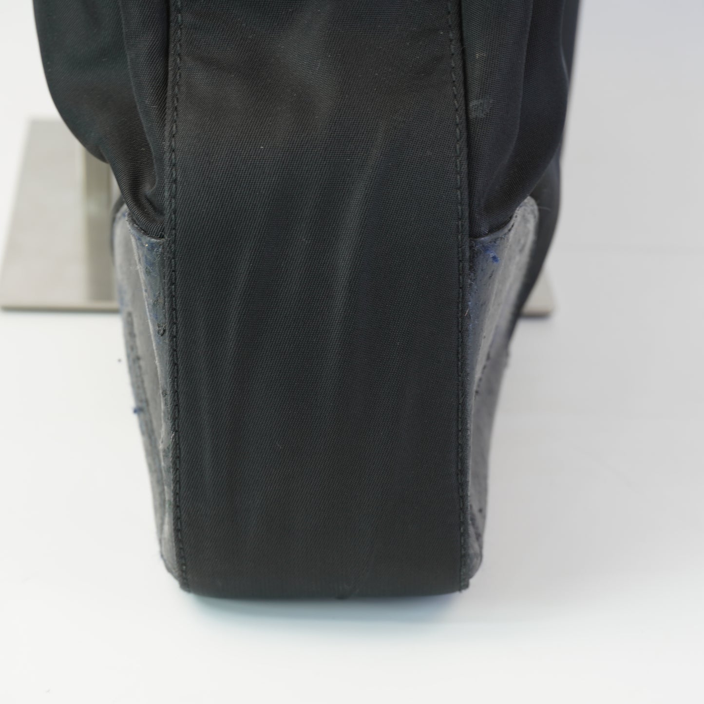 Prada Tessuto Nylon Leather Corner