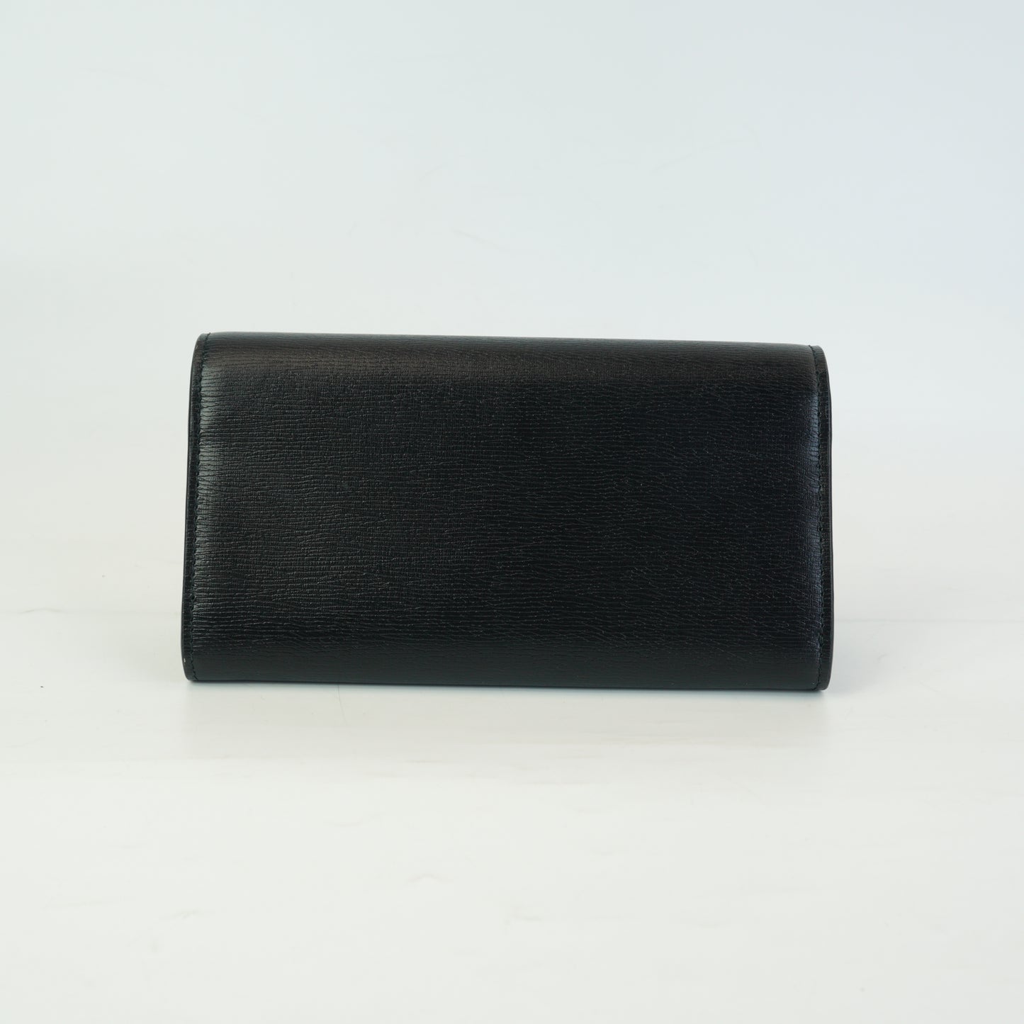 Gucci Script Leather Continental Wallet GHW