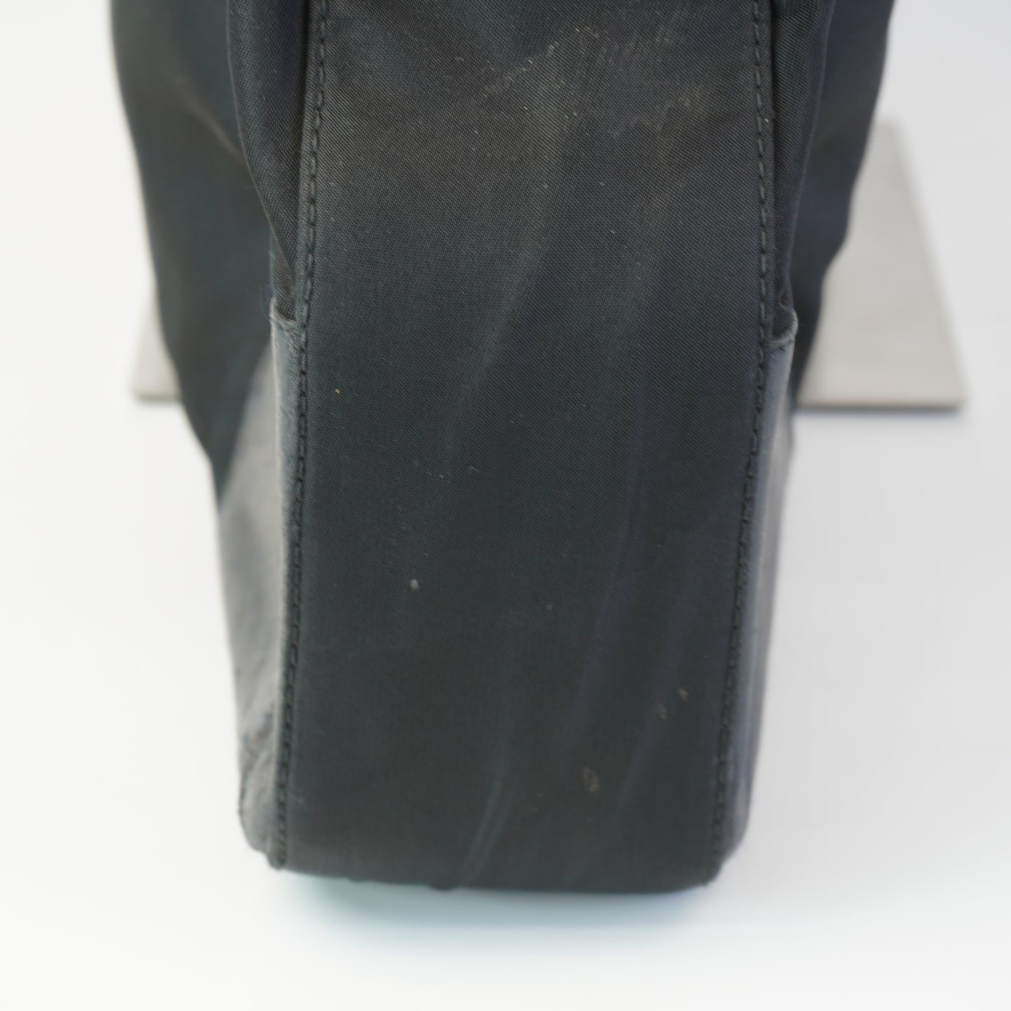 Prada Tessuto Nylon Leather Corner