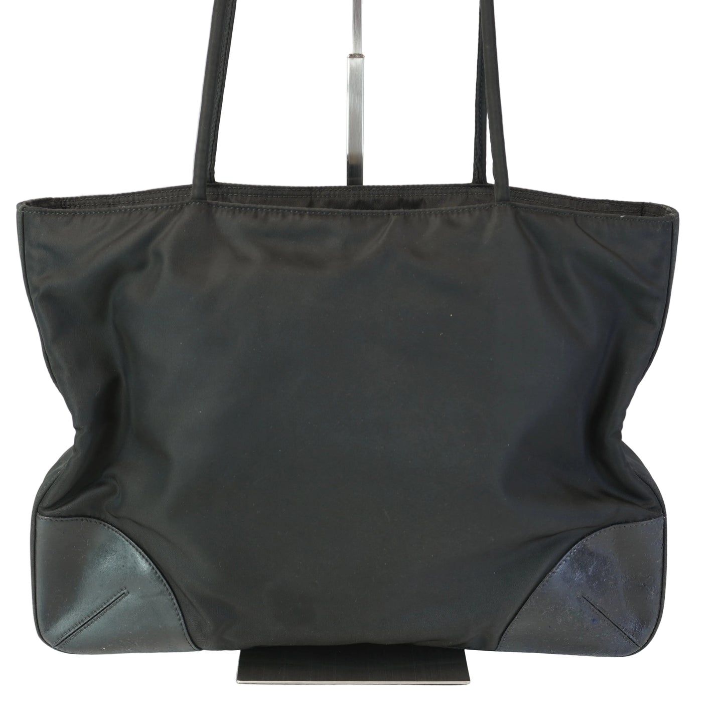 Prada Tessuto Nylon Leather Corner