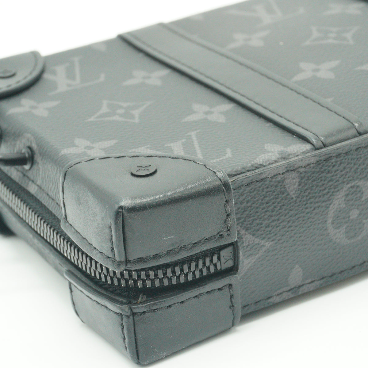 Louis Vuitton Monogram Eclipse Soft Tunk Wallet Blach MHW