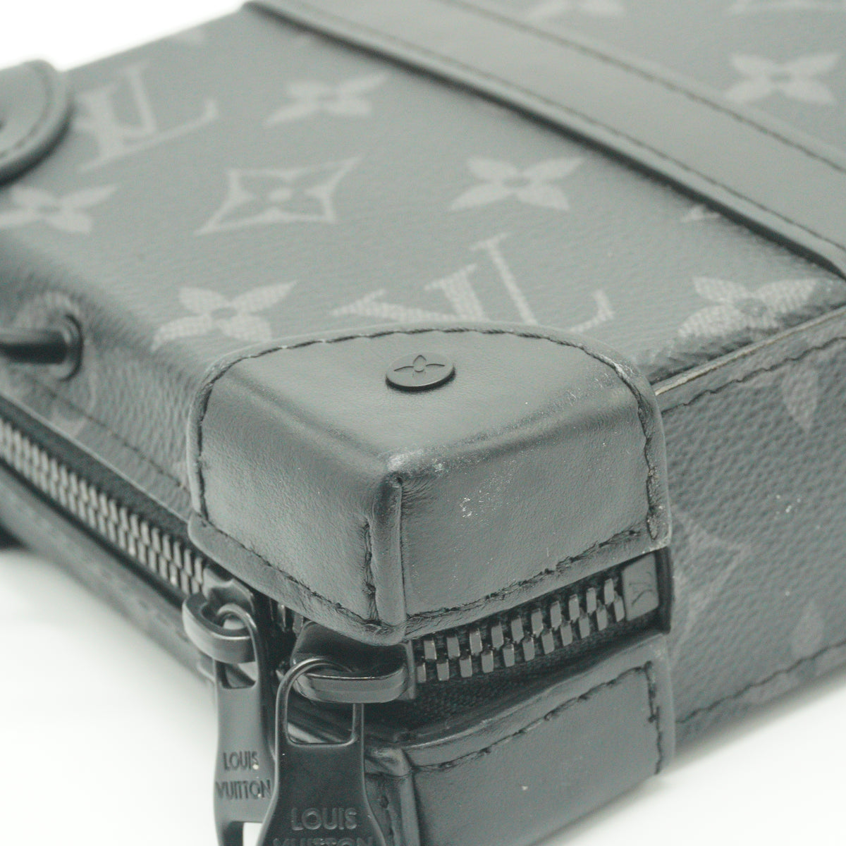 Louis Vuitton Monogram Eclipse Soft Tunk Wallet Blach MHW