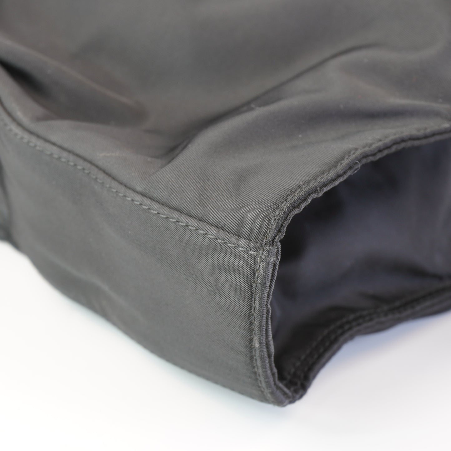 Prada Tessuto Nylon Leather Corner