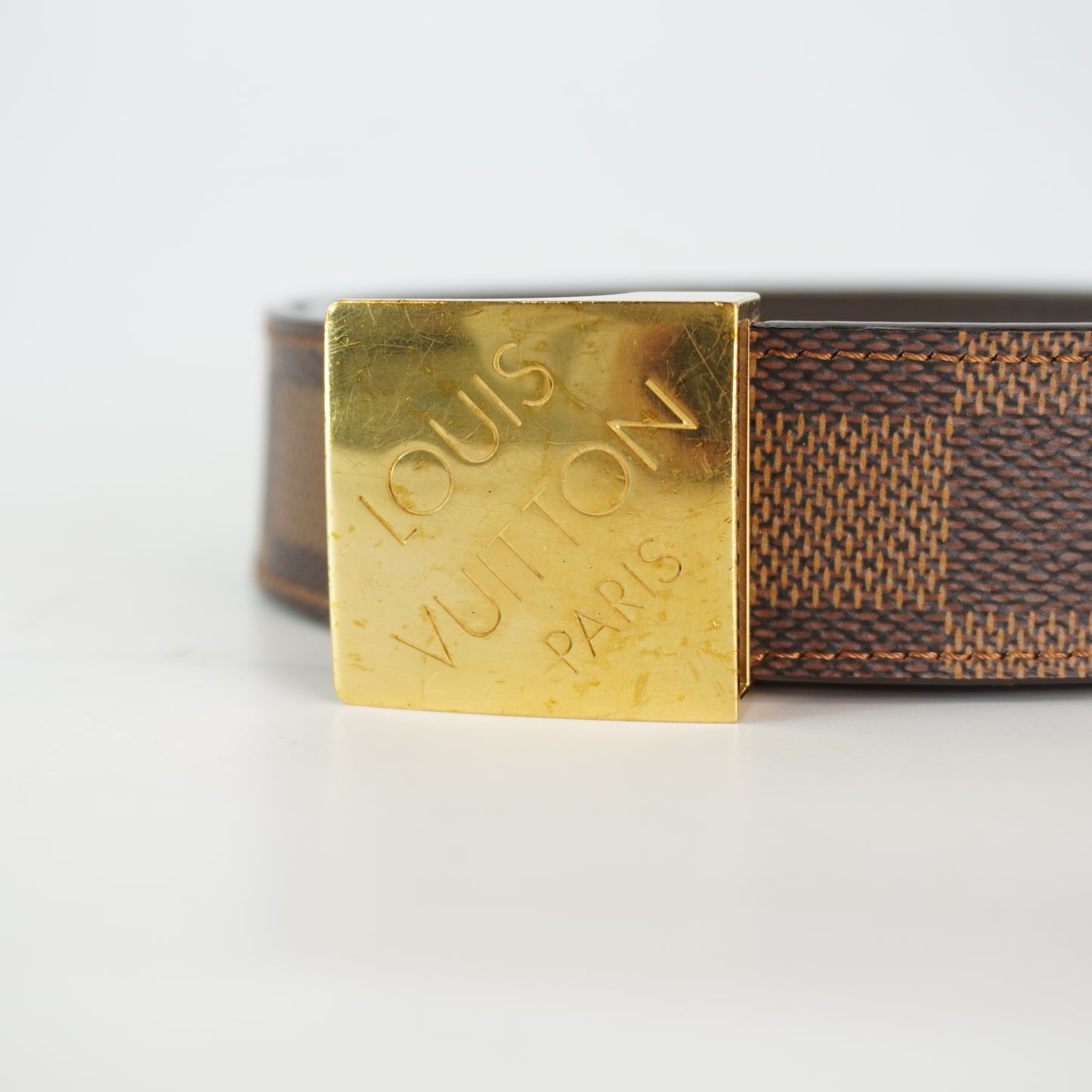 Louis Vuitton	Belt Cienture Carre 34/35
