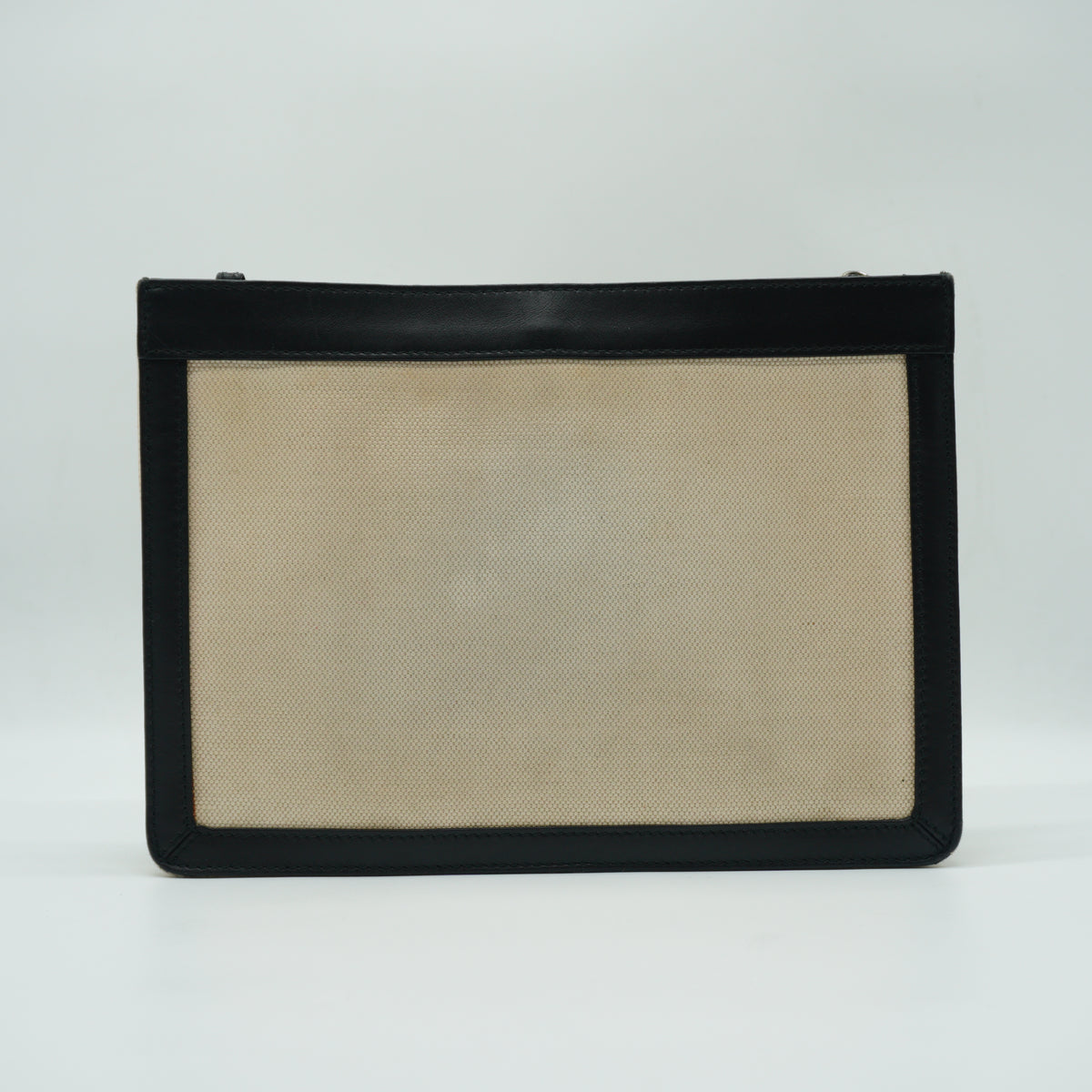 Balenciaga Navy Pochette medium off white SHW