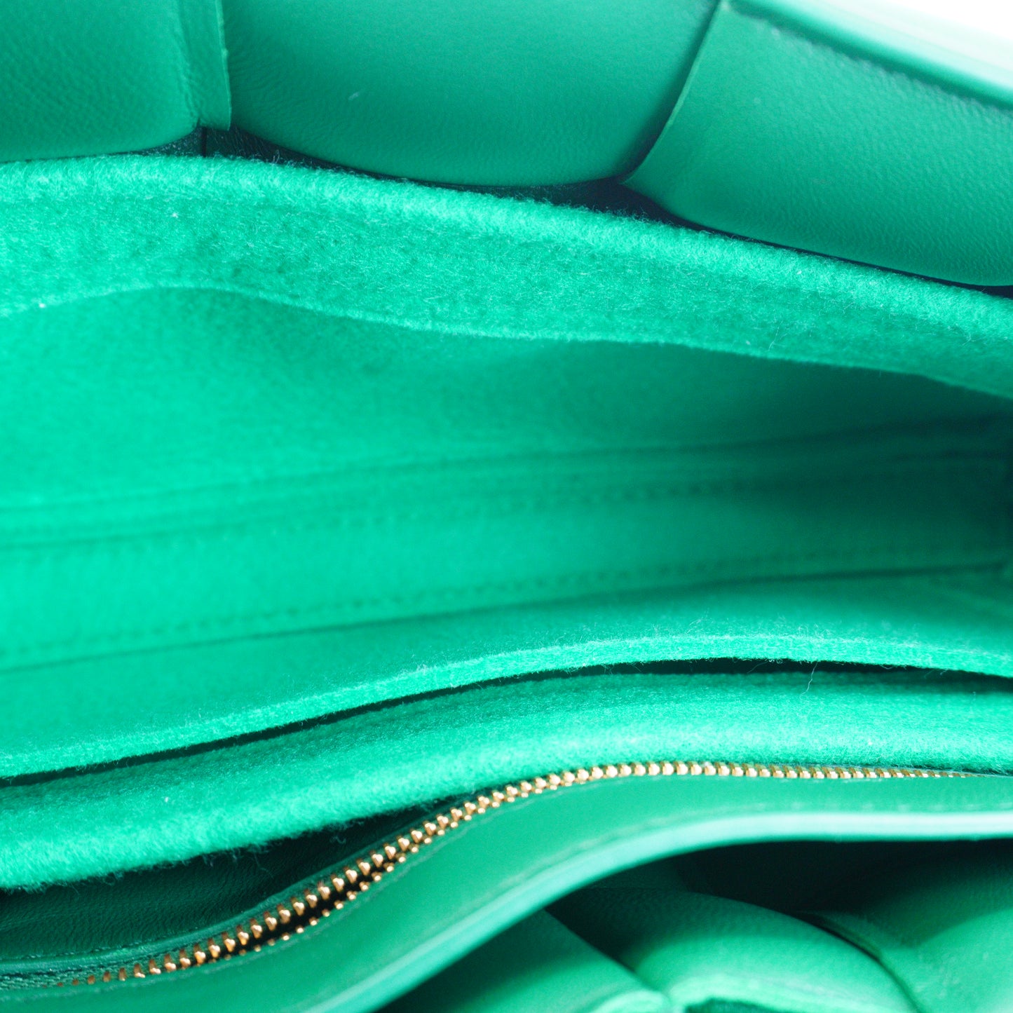 Bottega Veneta Padded Cassette Green Medium GHW