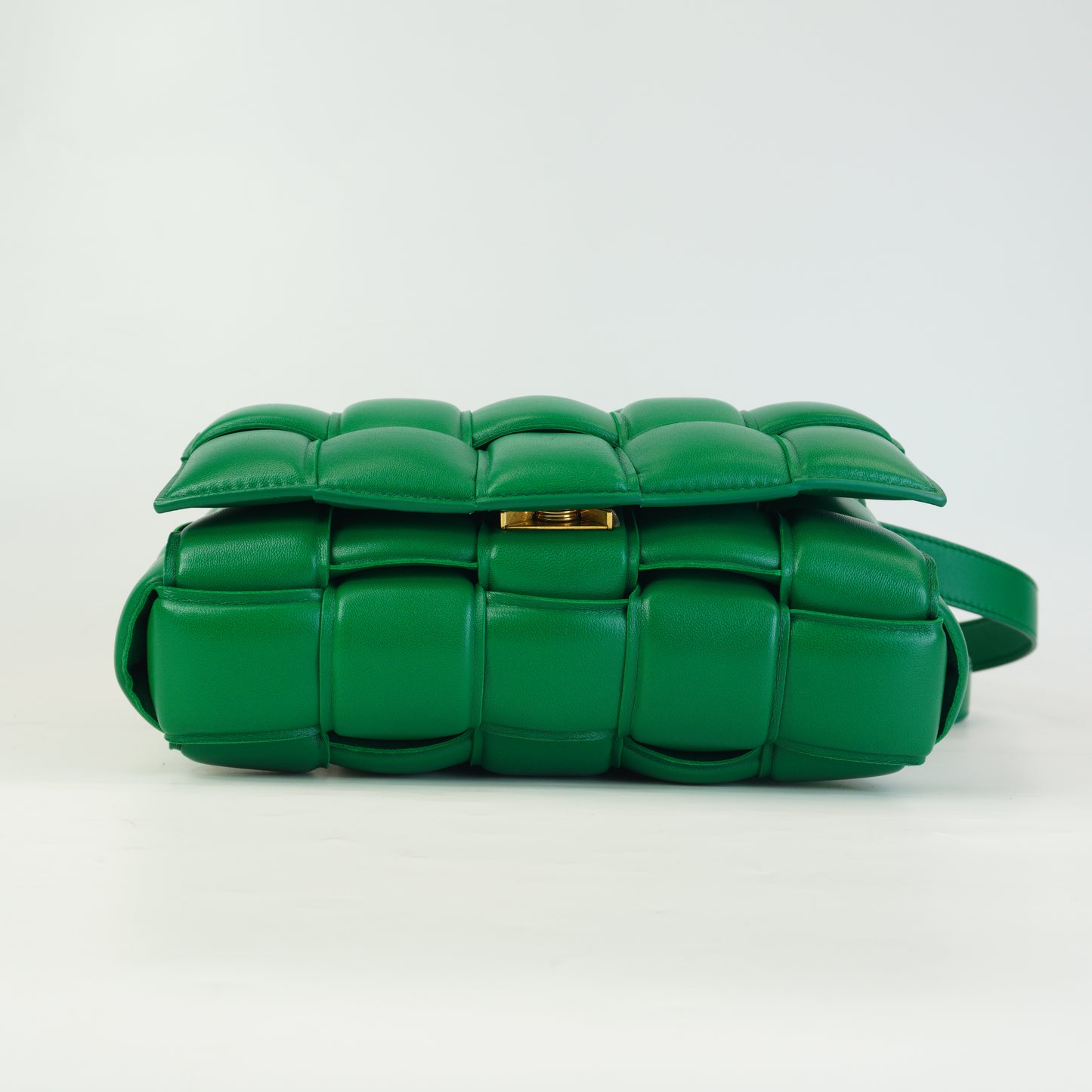 Bottega Veneta Padded Cassette Green Medium GHW