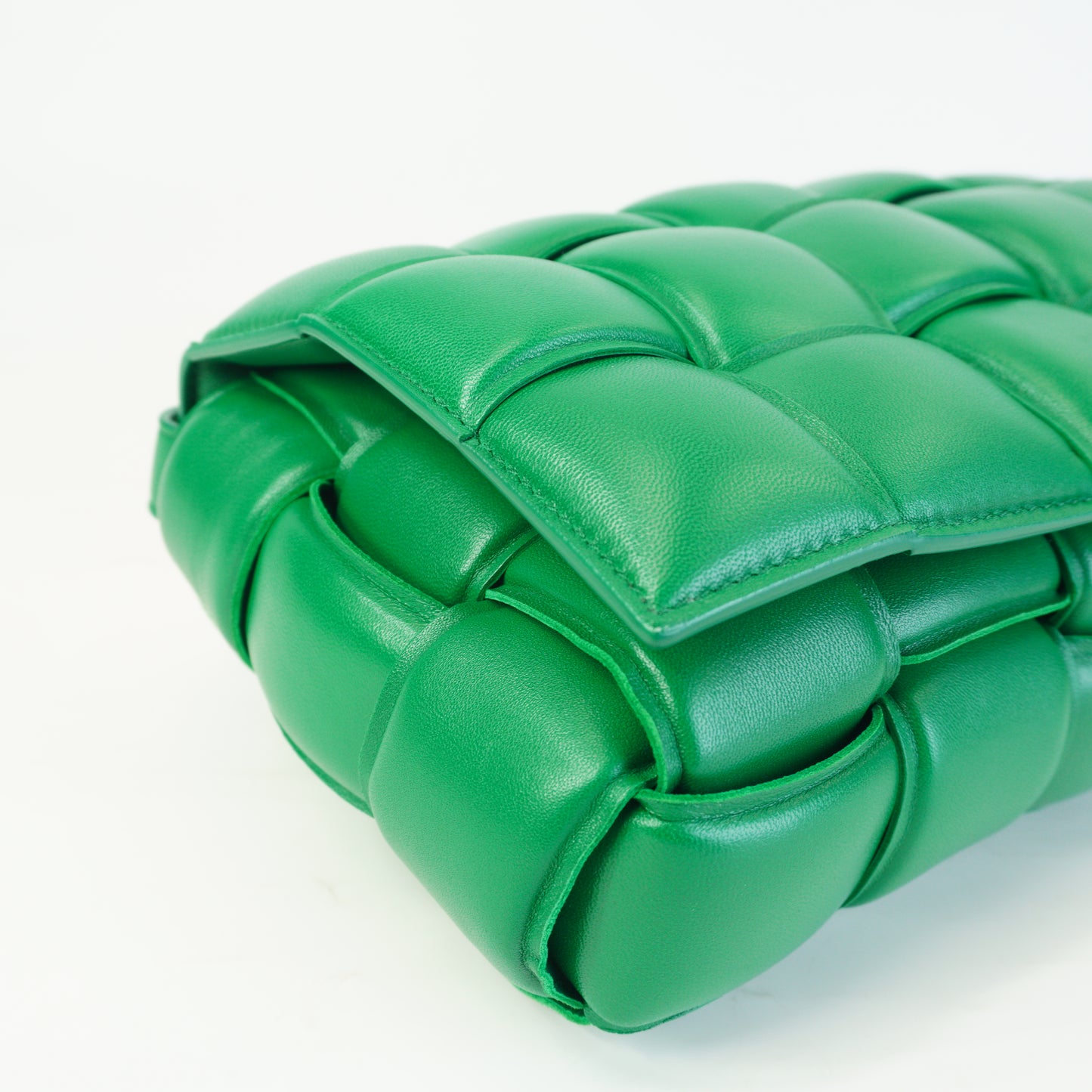 Bottega Veneta Padded Cassette Green Medium GHW