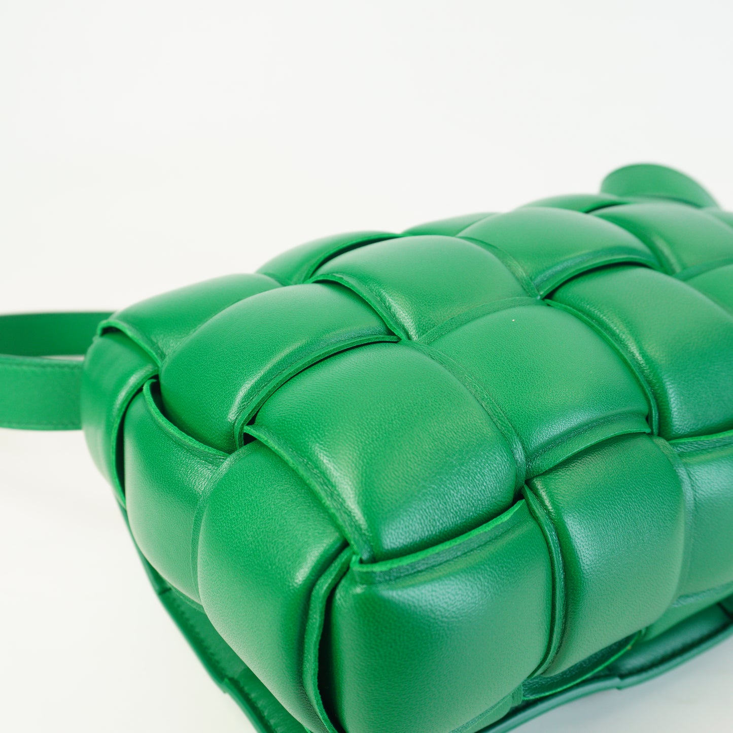 Bottega Veneta Padded Cassette Green Medium GHW