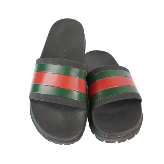 Gucci Mens Web Slide Sandals size. 10