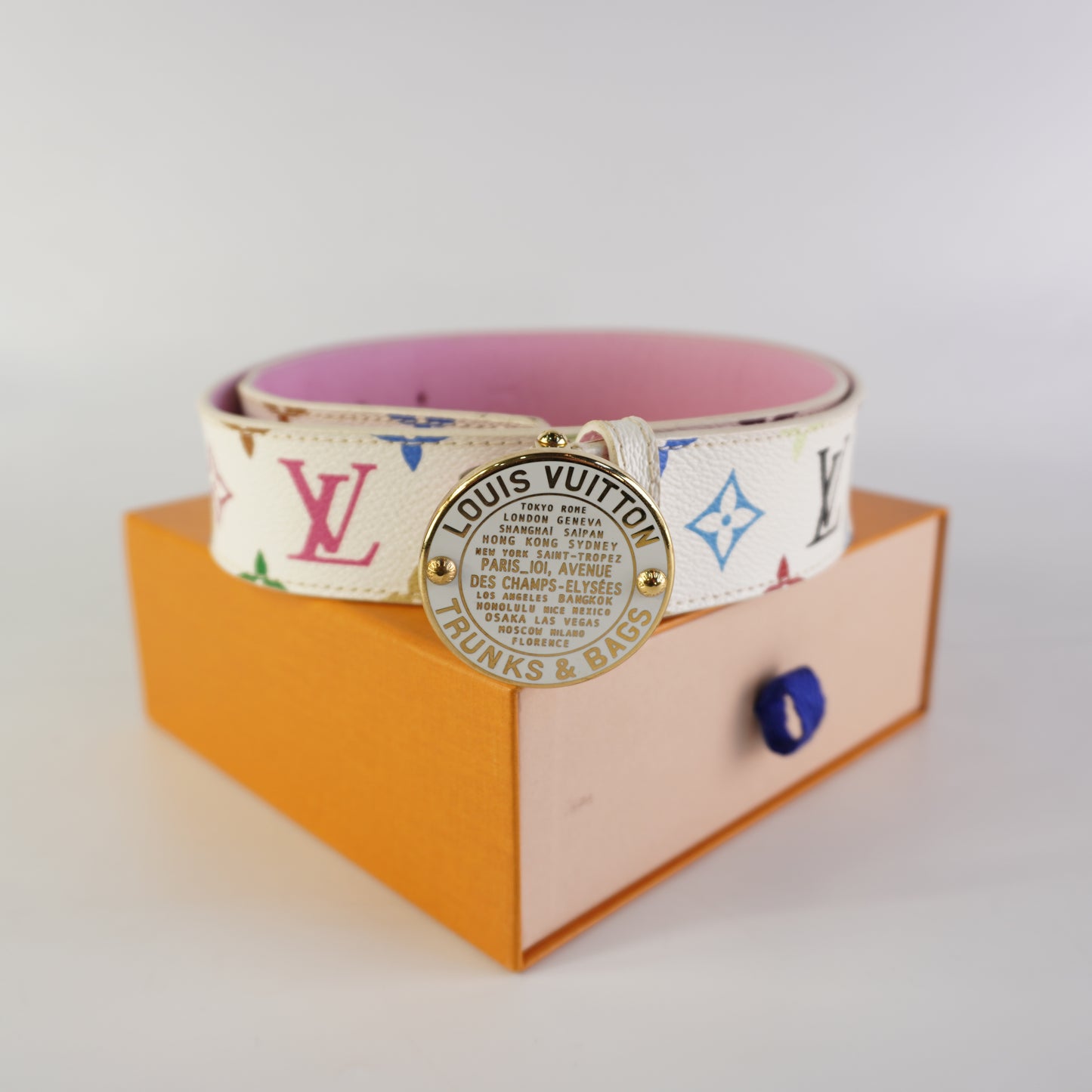 Louis Vuitton	Takashi Murakami Mono Multicolour Belt