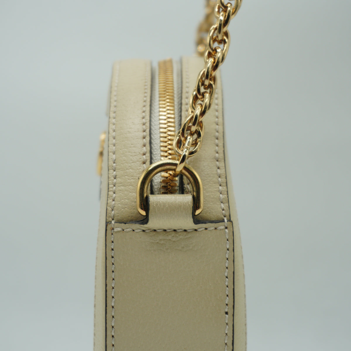 Gucci	Ophidia Round Shoulder Bag Mini white GHW