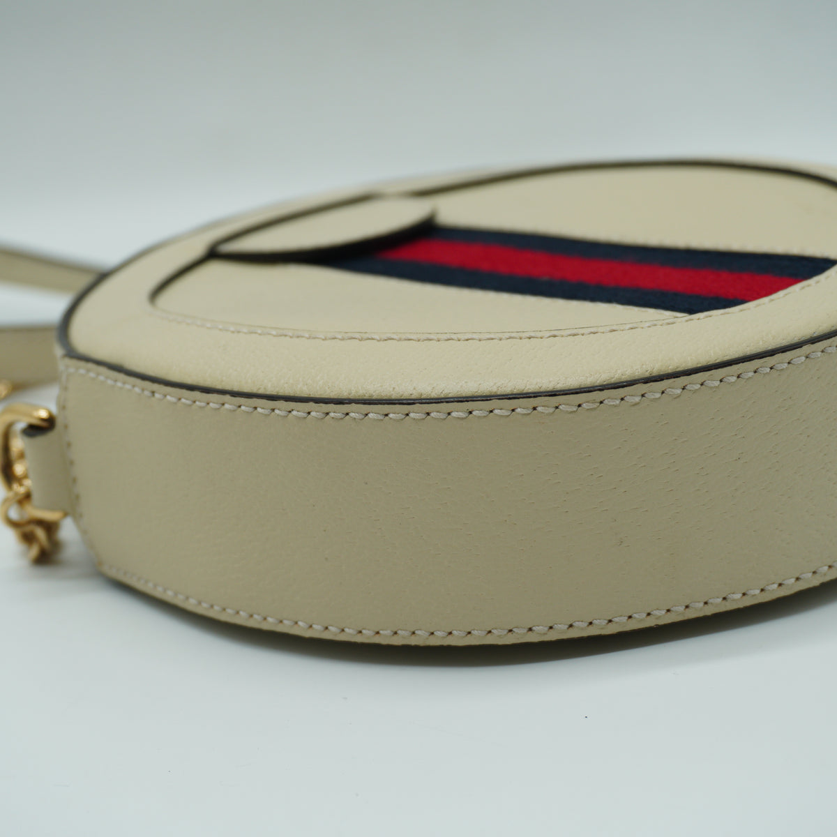 Gucci	Ophidia Round Shoulder Bag Mini white GHW