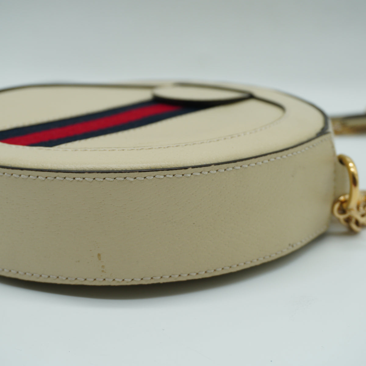 Gucci	Ophidia Round Shoulder Bag Mini white GHW