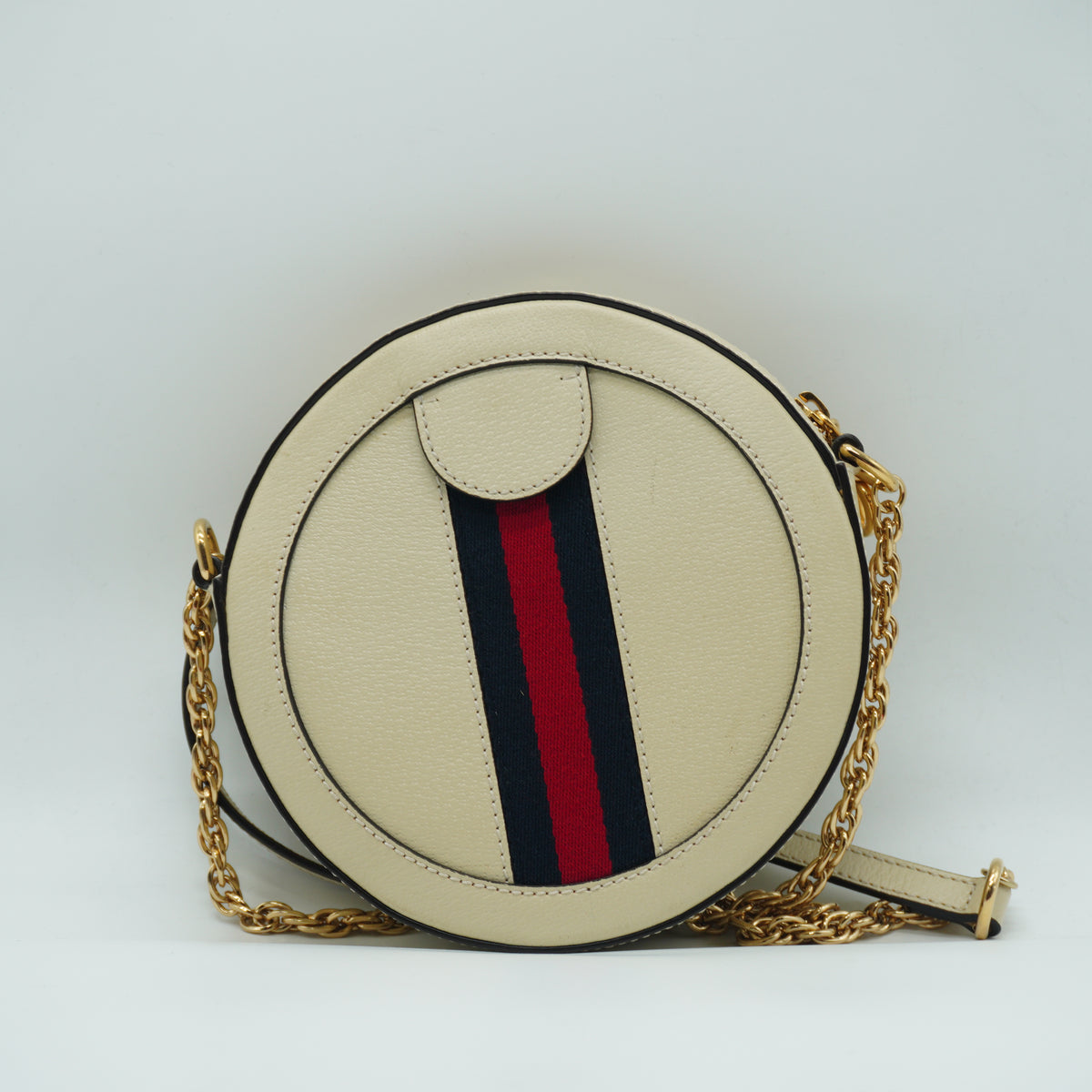 Gucci	Ophidia Round Shoulder Bag Mini white GHW