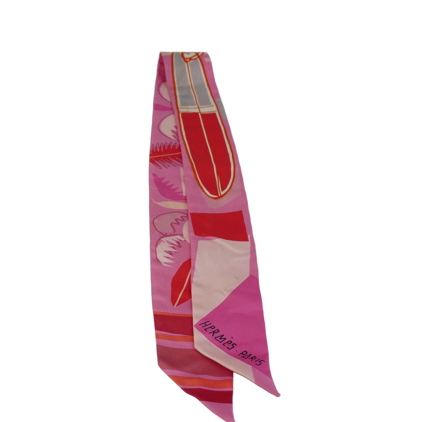Hermes	Twilly Scarf Pink