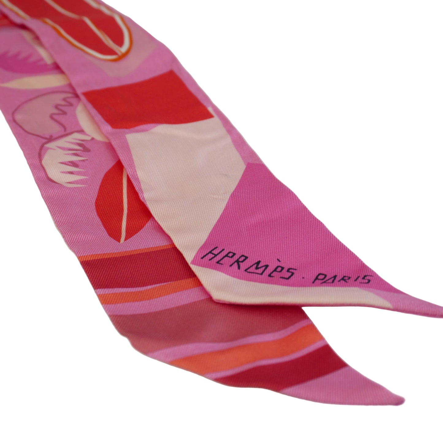 Hermes	Twilly Scarf Pink