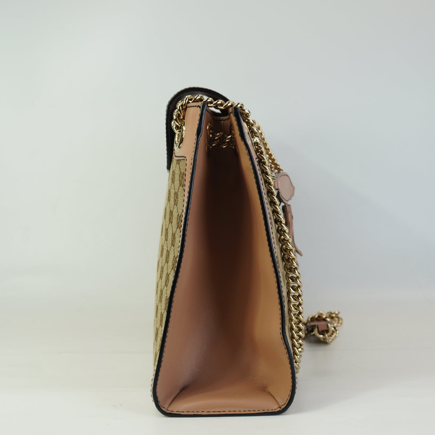 Gucci Large Emily Chain Flap Beige/Pink