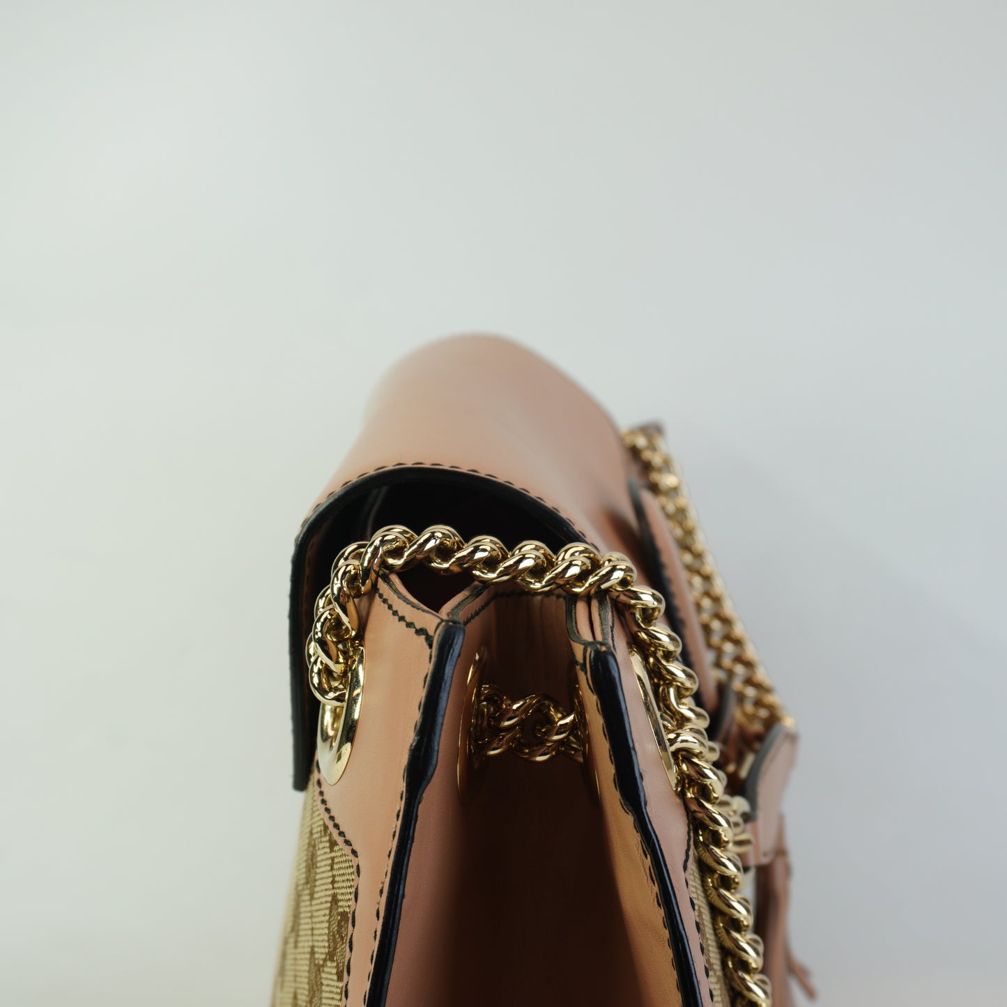 Gucci Large Emily Chain Flap Beige/Pink