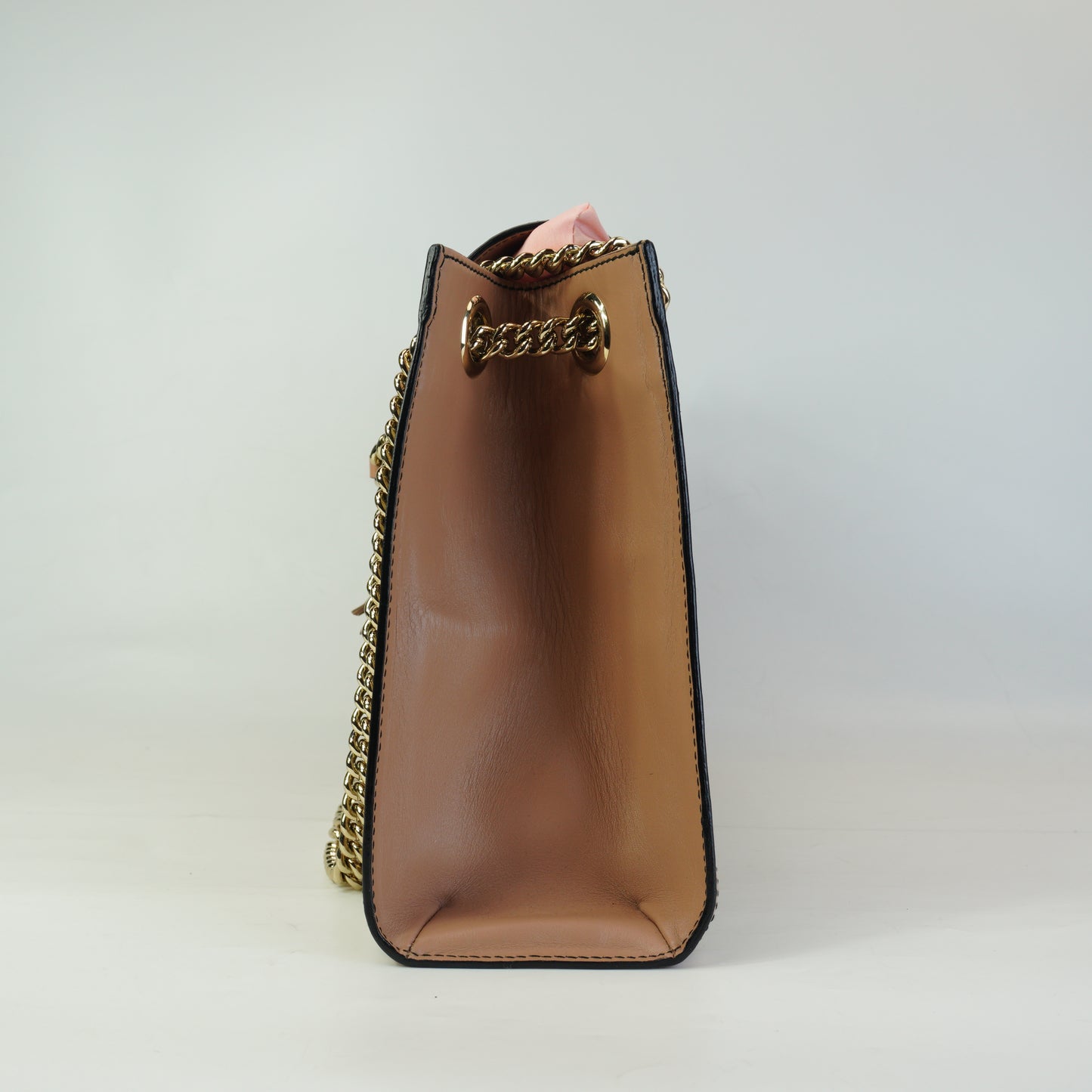 Gucci Large Emily Chain Flap Beige/Pink