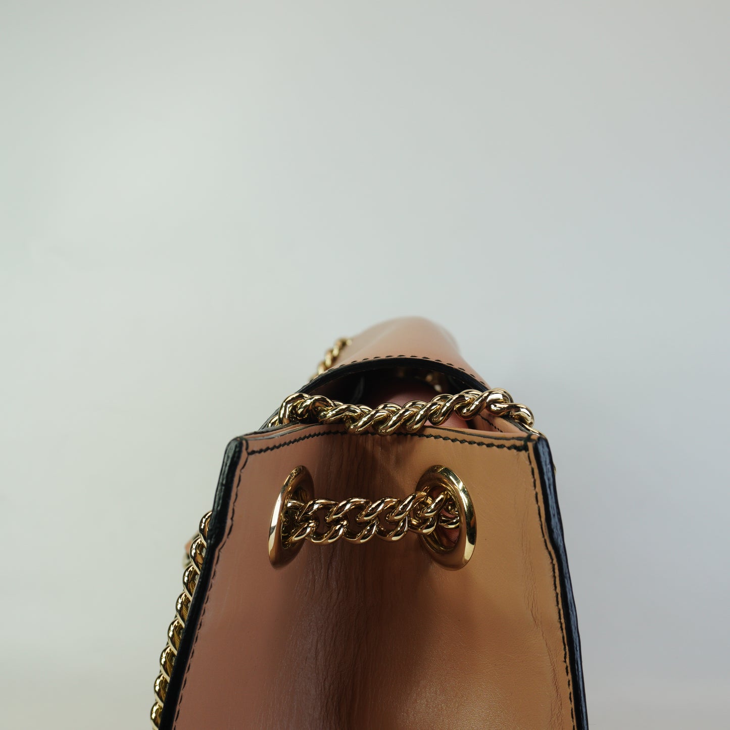 Gucci Large Emily Chain Flap Beige/Pink