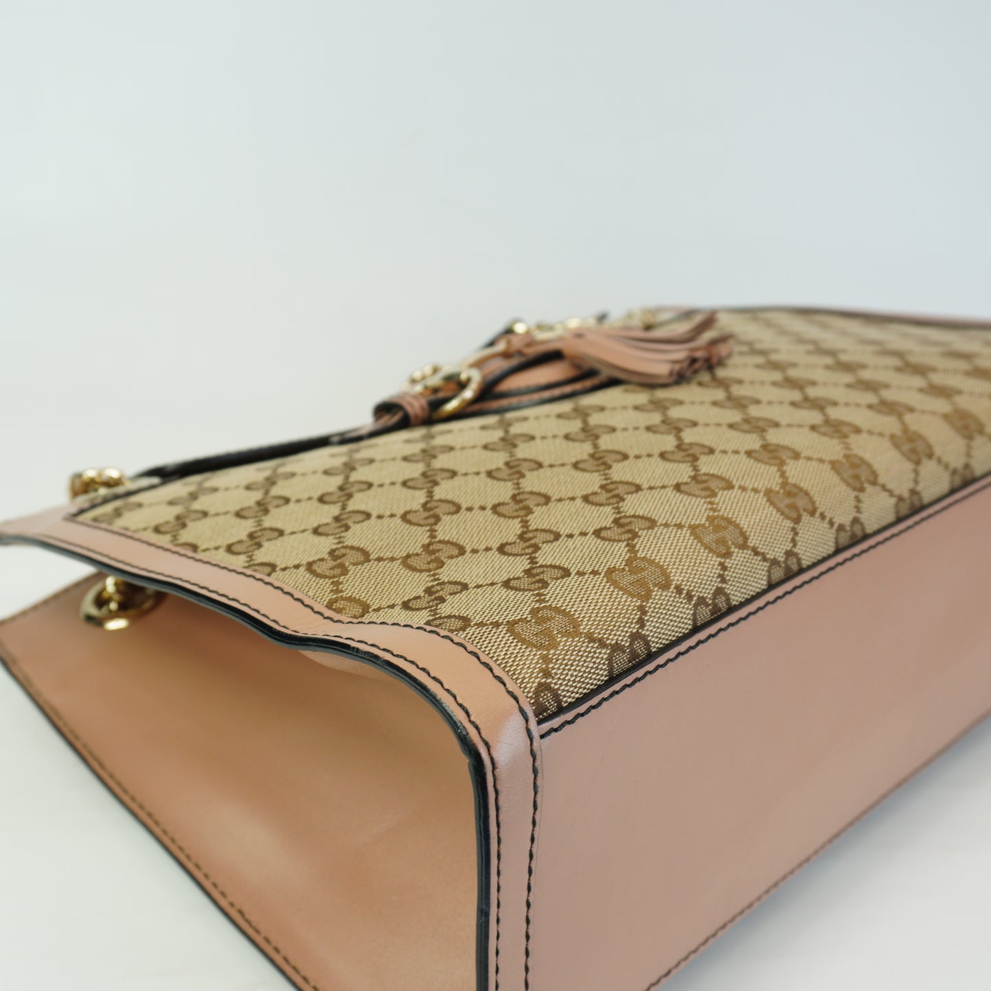 Gucci Large Emily Chain Flap Beige/Pink