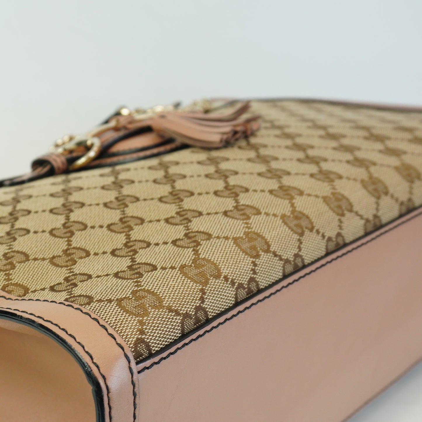 Gucci Large Emily Chain Flap Beige/Pink