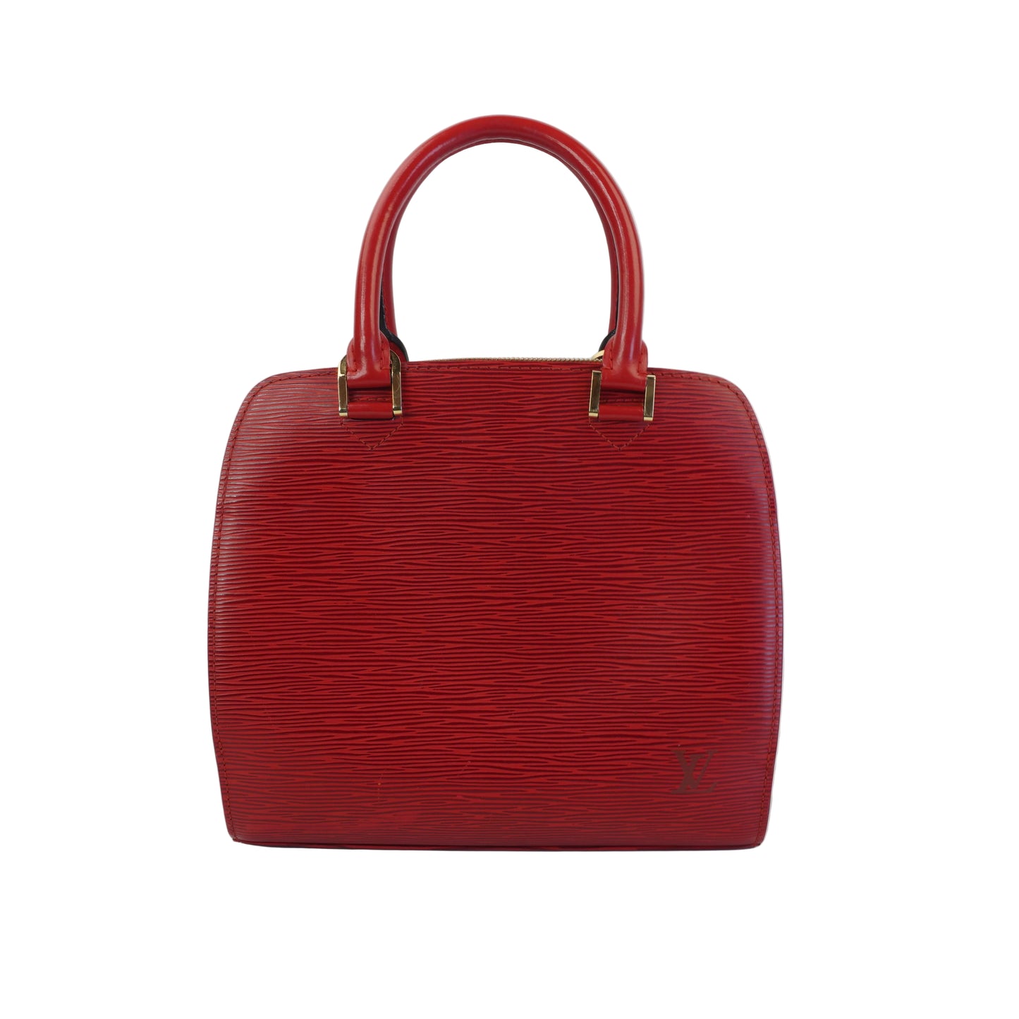 Louis Vuitton	Red Epi Pont Neuf GHW Small