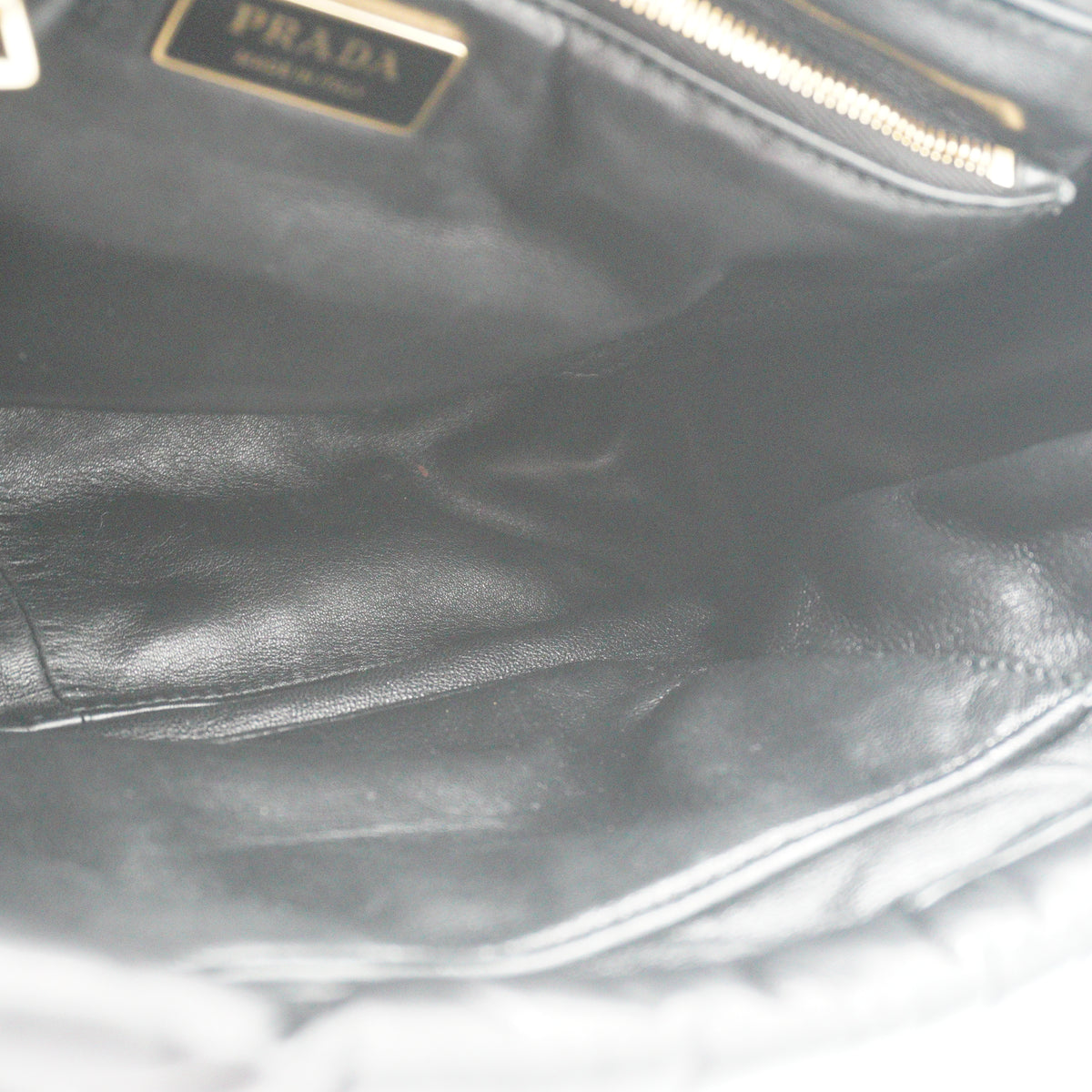 Prada Nappa Padded Medium Black GHW