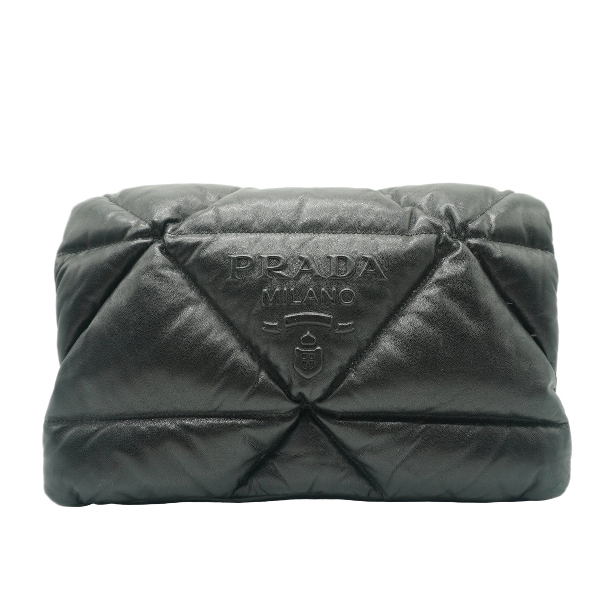 Prada Nappa Padded Medium Black GHW