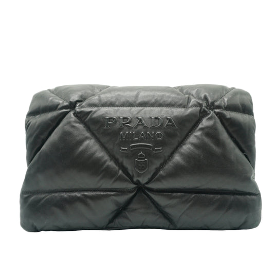 Prada Nappa Padded Medium Black GHW