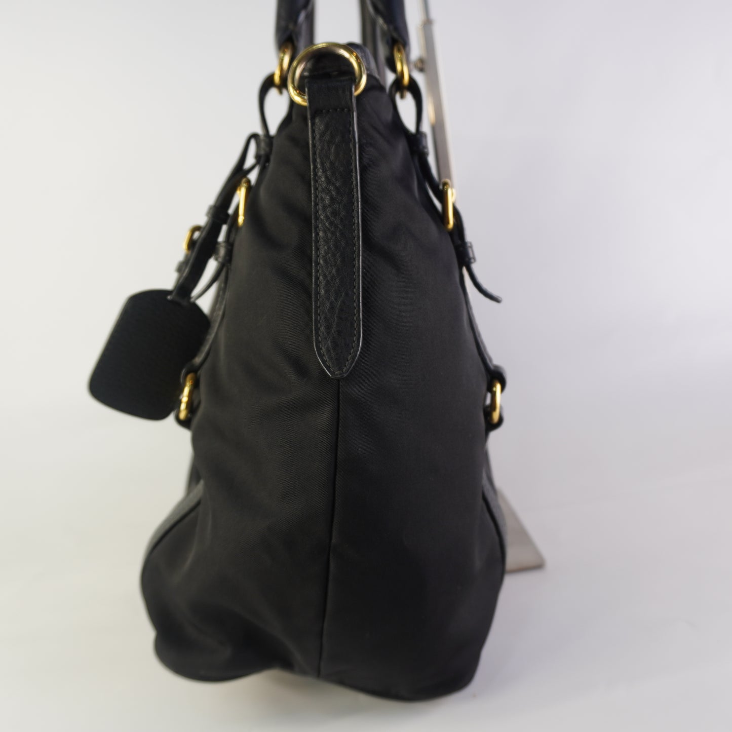 Prada Tessuto Nylon Leather Black