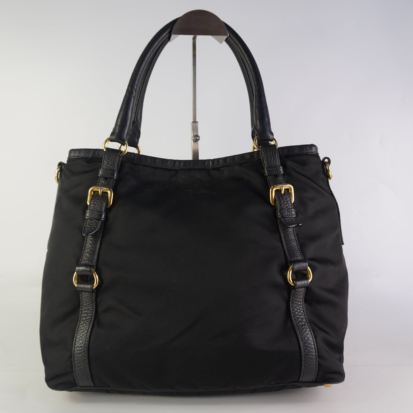 Prada Tessuto Nylon Leather Black