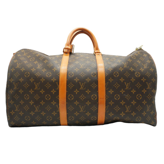 Louis Vuitton Keepall 55 Bandouliere Duffle Bag GHW