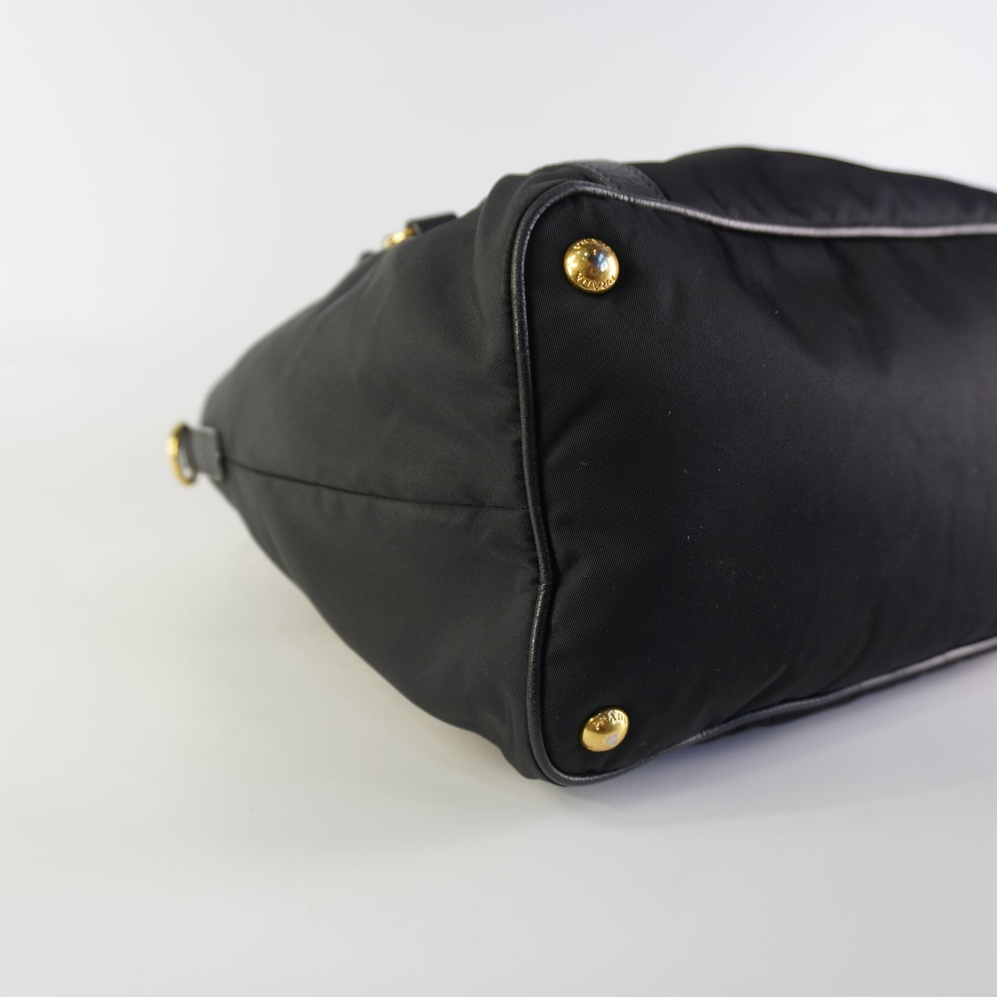 Prada Tessuto Nylon Leather Black