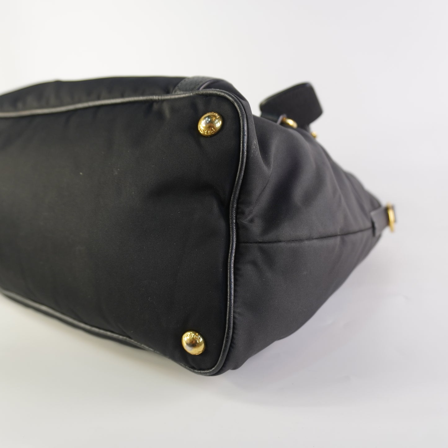 Prada Tessuto Nylon Leather Black