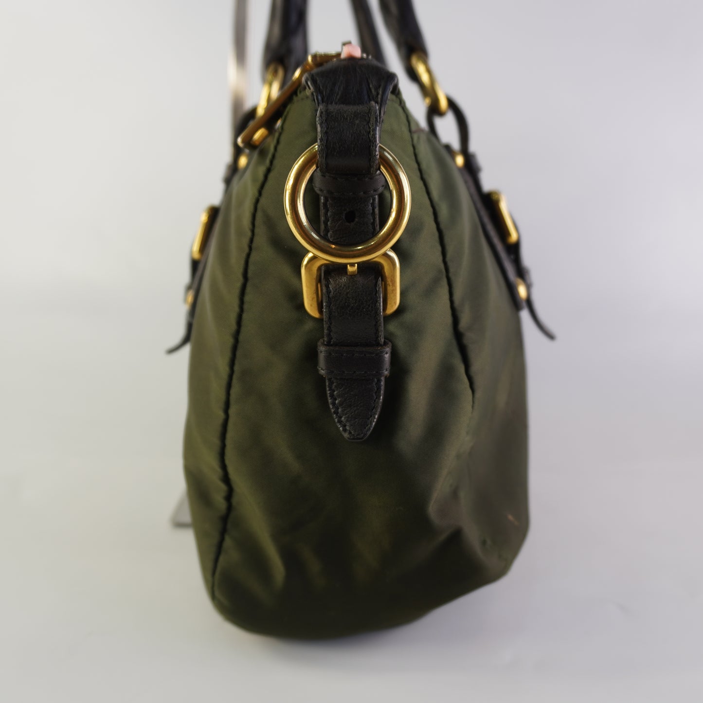 Prada Tessuto Jacquard Logo Green