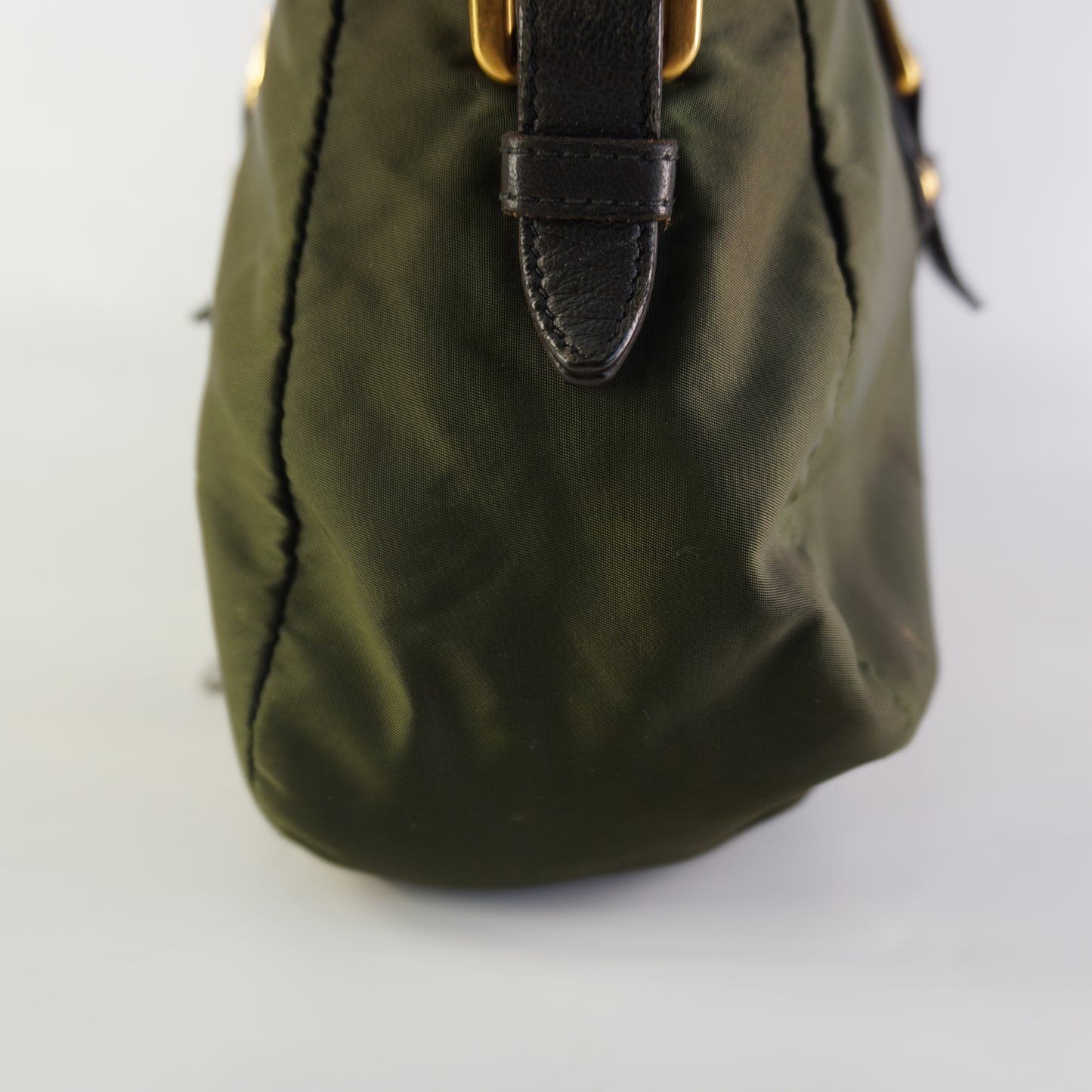 Prada Tessuto Jacquard Logo Green