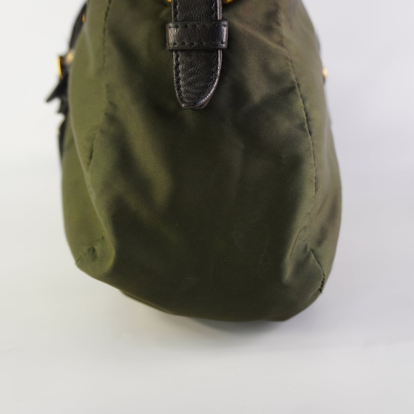 Prada Tessuto Jacquard Logo Green