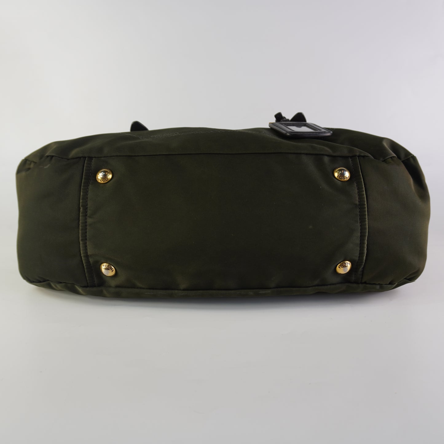 Prada Tessuto Jacquard Logo Green