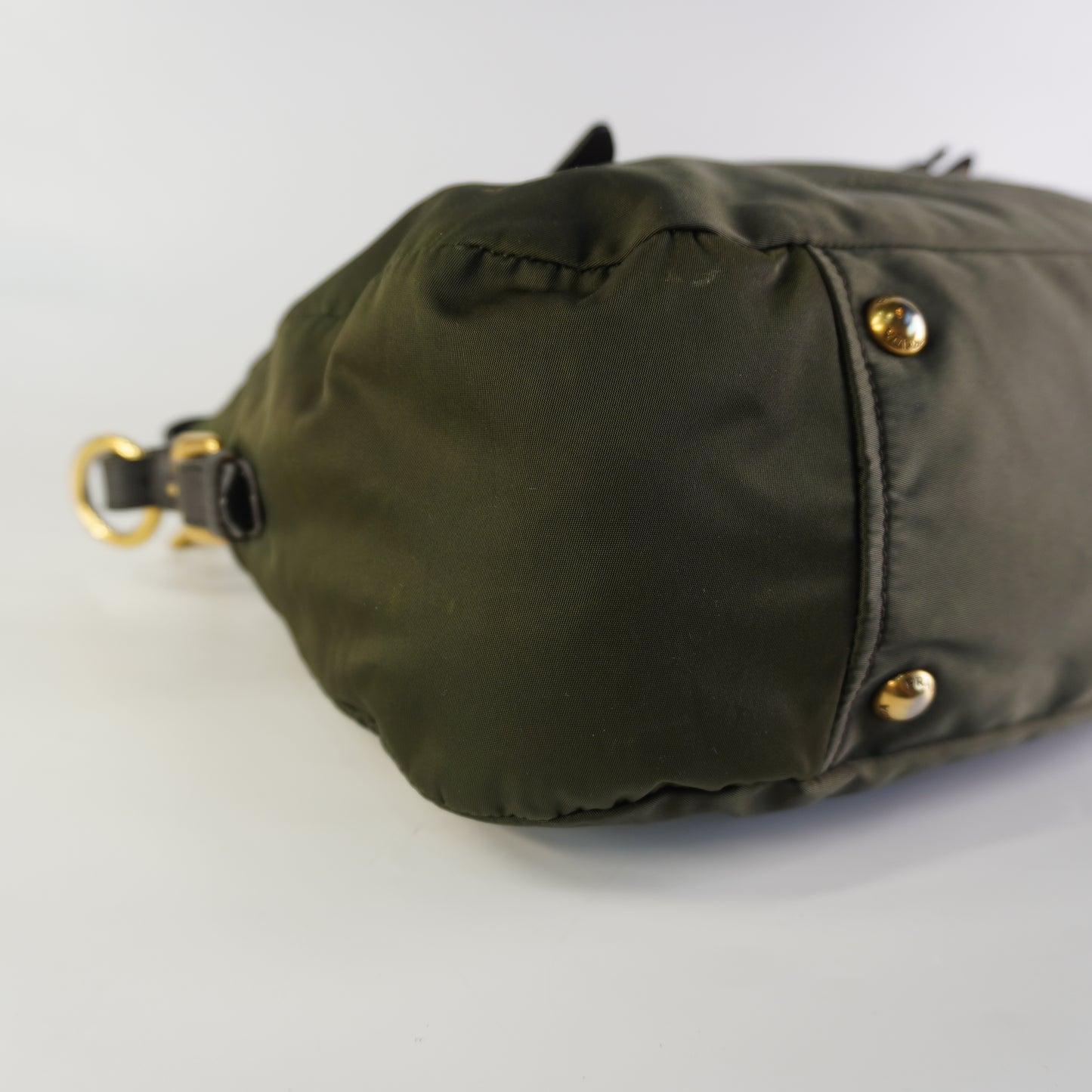 Prada Tessuto Jacquard Logo Green