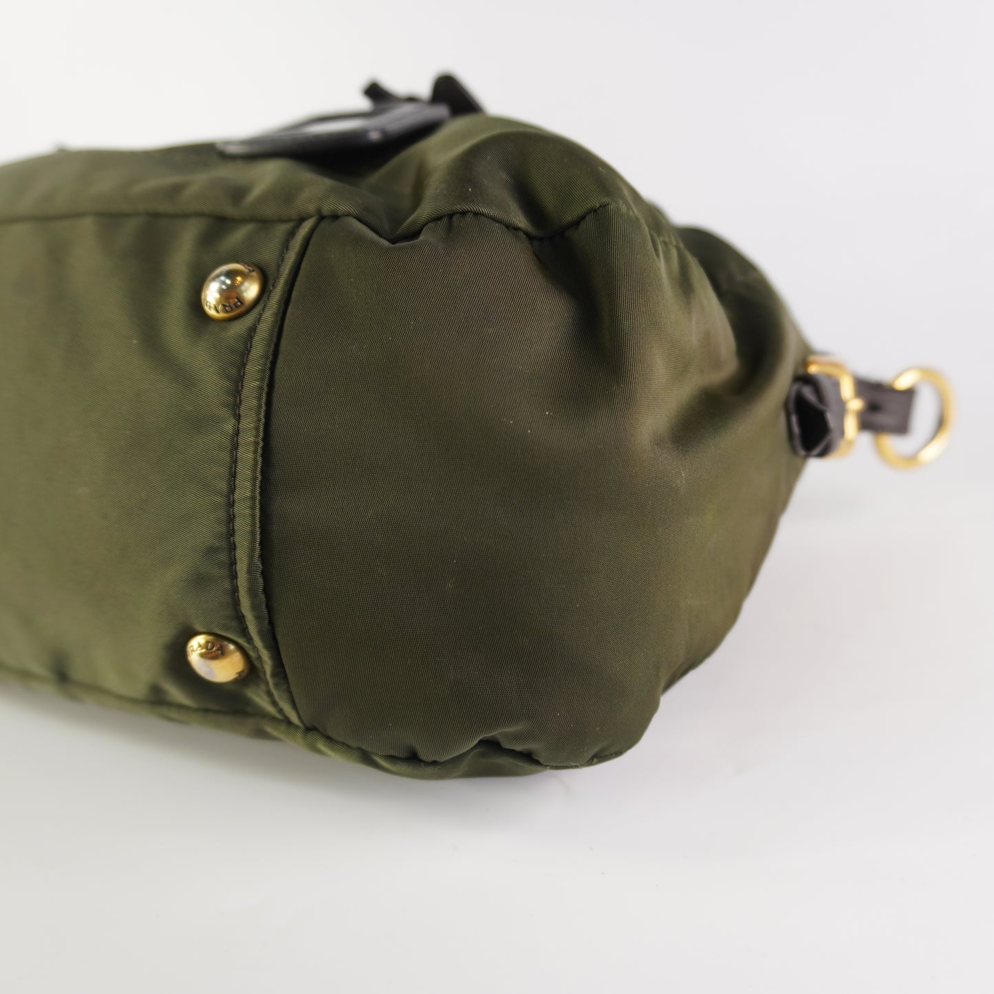 Prada Tessuto Jacquard Logo Green