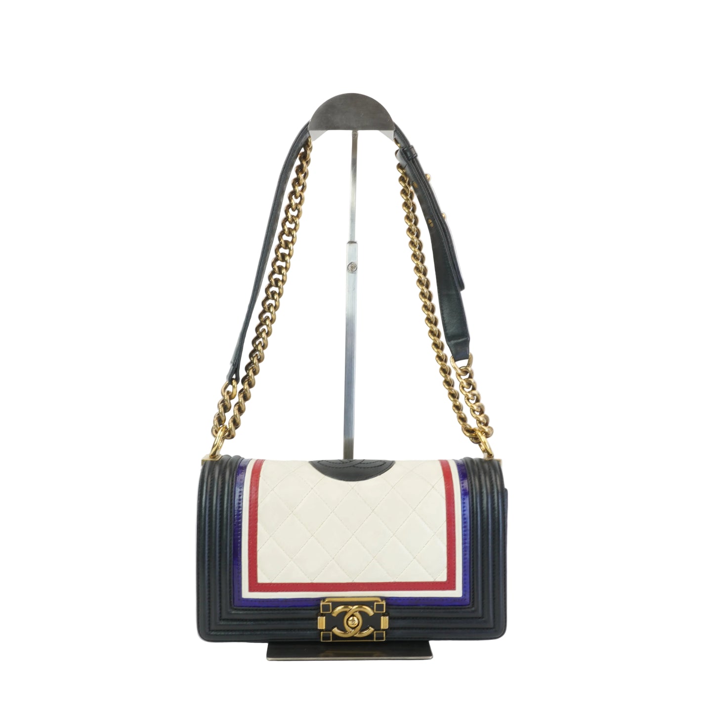 Chanel Boy Bag Crest Multi-Color GHW  Small