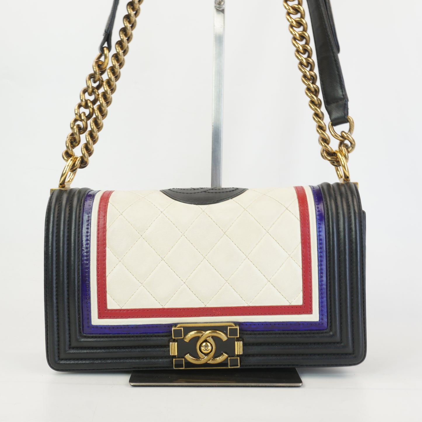 Chanel Boy Bag Crest Multi-Color GHW  Small