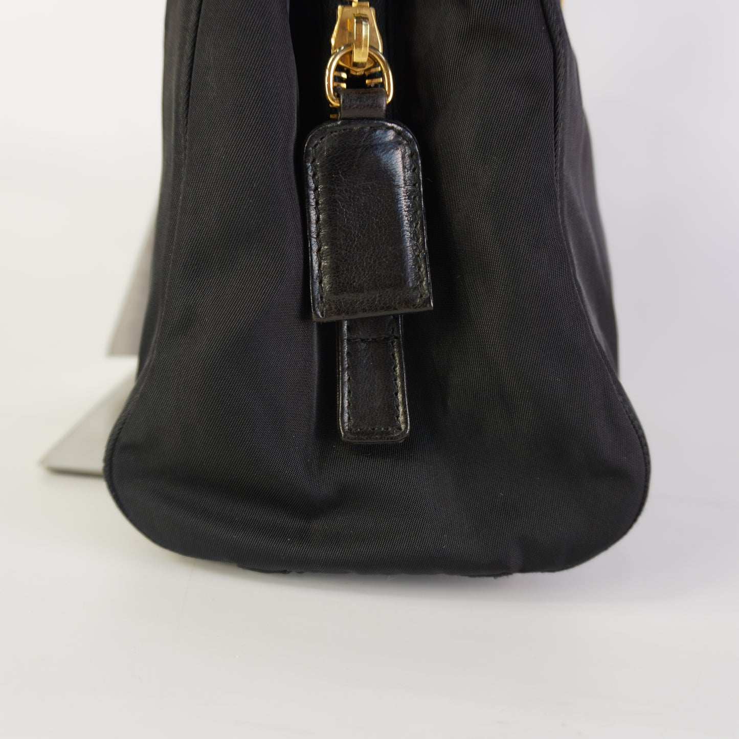 Prada Tessuto Nylon Chain Shoulder Black