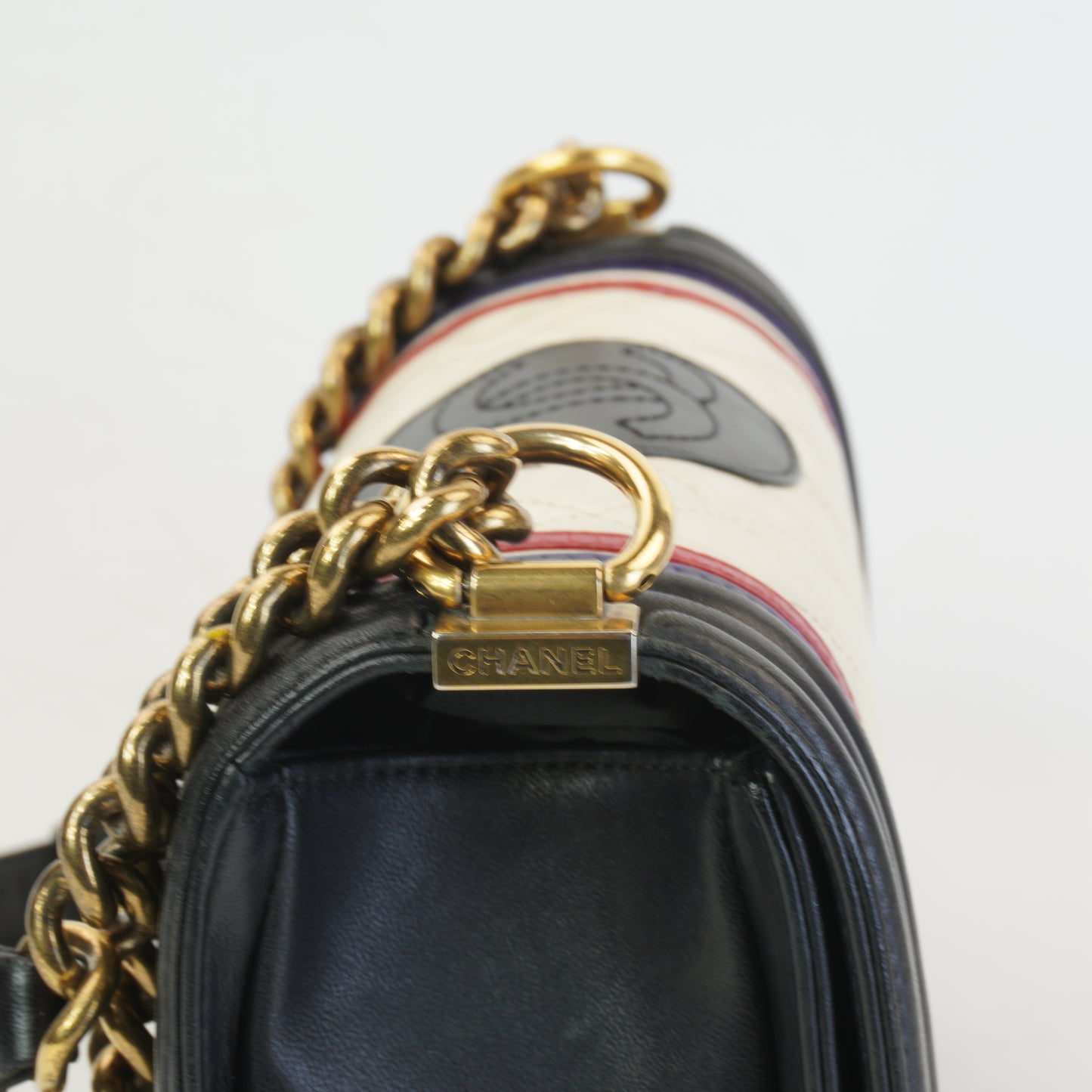 Chanel Boy Bag Crest Multi-Color GHW  Small