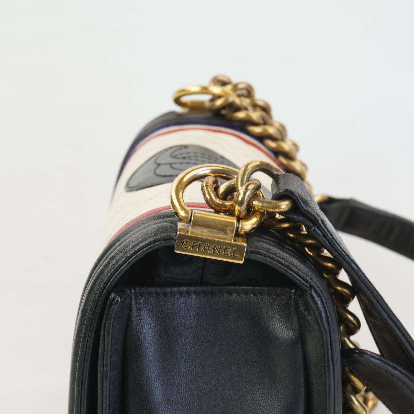 Chanel Boy Bag Crest Multi-Color GHW  Small